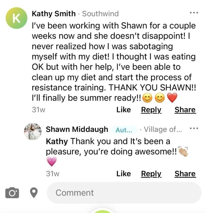 Client testimonial